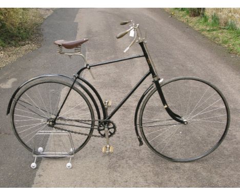 *A c1890 Singer & Co. 'Intermediate' Solid-Tyred Safety Bicycle. A delightfully restored bicycle, having a black enamelled 21