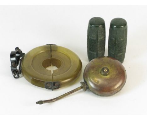 *Free-Wheel Guard. A rare Bluemels freewheel cover created from moulded Celluloid,  with its original mounting bracket. Also,