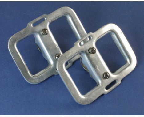 *Lea & Francis. Two rare handlebar-mounted, R. H. Lea designed bundle carriers,  each in aluminium with Regd No 579748 stampe