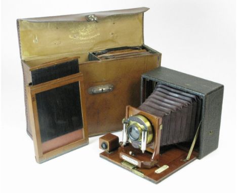 *Cycle - Poco Camera. A quarter-plate camera by the Rochester Optical & Camera Co.,  together with five double-sided film hol