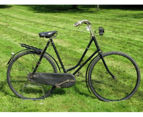 *Onward Cycle Co., Model D. Built in Ashford, Kent, a lady's swan neck bicycle, having a 24-inch frame numbered 7749. A circa