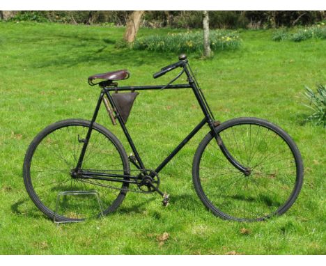 *Beeston Humber. A circa 1898 gentleman's 'older restoration' bicycle with a double chain stay arrangement,  5/8th pitch chai