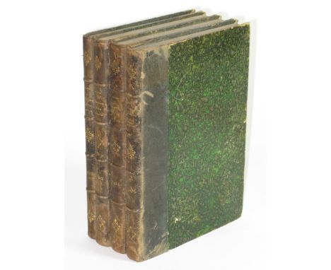Association Generale Automobile Bulletin Officiel. Four small 4to hardbound volumes,  quarter-bound with black leather spines