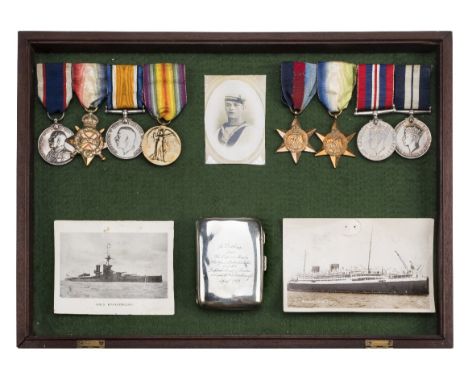 *Medals. A historically important DSM group to Able Seaman Arthur Frederick Fisher, Royal Navy who served in HMS Marlborough 