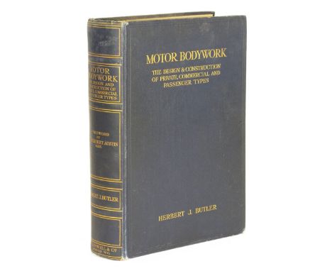 Herbert J. Butler - Motor Bodywork: The Design & Construction of Private, Commercial and Passenger Types. A better than usual