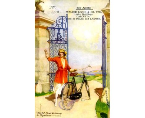 Cycling Literature. The Bamboo Cycle Co., a 4pp brochure, a 1923 Raleigh brochure, copies of The Hub magazine for 1898,   var