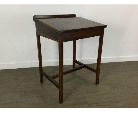 VINTAGE SCHOOL DESK, with lift lid79cm high, 59cm wide