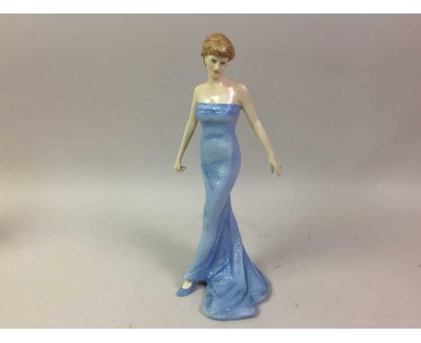 ROYAL DOULTON, DIANA PRINCESS OF WALES FIGURE, AND THREE FURTHER FIGURES comprising Pretty Ladies Summer, Autumn and Winterth