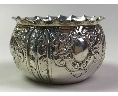 SILVER SUGAR AND CREAM, AND OTHER ITEMS  including a toddy ladle and a pair of bon bon dishes 
