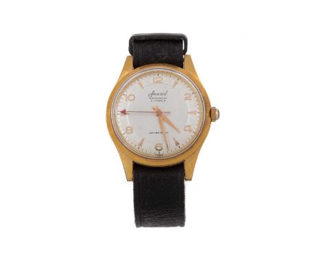 ACCURIST, ANTIMAGNETIC GOLD PLATED MANUAL WIND WRIST WATCH, the round dial with wedge and Arabic hour markers, 32mm case, on 