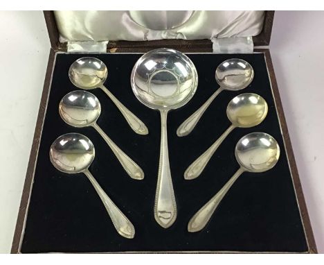 COLLECTION OF WHITE METAL AND SILVER PLATED FLATWARE, including a twelve-setting fish service in canteen, further boxed and l
