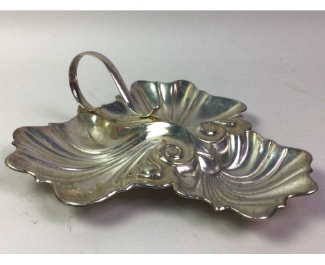 COLLECTION OF SILVER PLATED ITEMS, including teapots, spoons, and dishes
