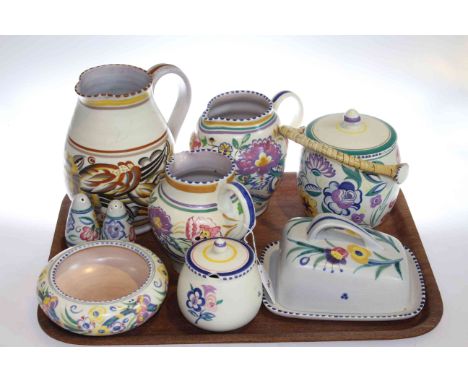 Collection of Poole pottery (9)