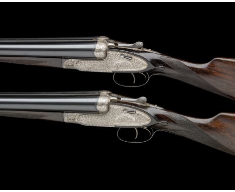 LAZARO ARRIZABALAGAA PAIR OF 12-BORE SELF-OPENING HAND-DETACHABLE SIDELOCK EJECTOR PIGEON GUNS, serial no. 1020 / 1, with ext