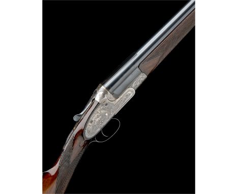 CHARLES BOSWELLA 12-BORE SINGLE-BARRELLED SIDELOCK NON-EJECTOR, serial no. 33506,30in. nitro reproved blacked damascus barrel