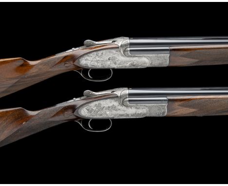 ABBIATICO & SALVINELLIA PAIR OF 28-BORE SINGLE-TRIGGER OVER AND UNDER SIDELOCK EJECTORS, serial no. 321 / 480,26in. nitro bar