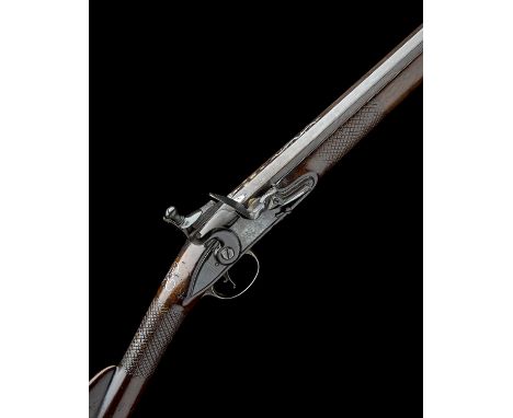 HARRISON, LONDONA SILVER-MOUNTED 13-BORE FLINTLOCK SINGLE-BARRELLED SPORTING-GUN, no visible serial number,circa 1775, with 3