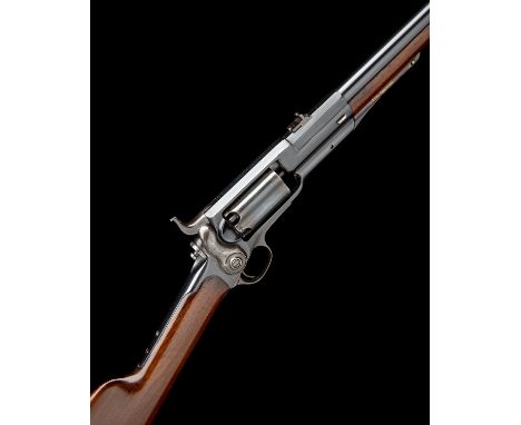 COLT, USAA SCARCE .44 PERCUSSION SIX-SHOT REVOLVING RIFLE, MODEL '1855 SPORTING RIFLE 2nd MODEL', serial no. 463,for between 