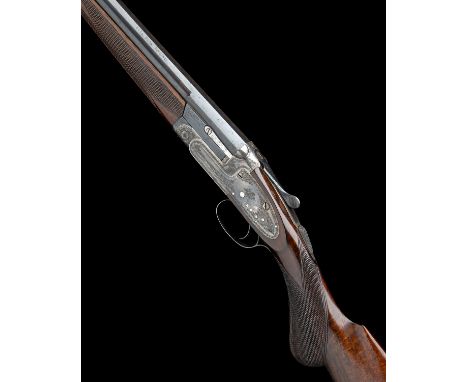 CHARLES LANCASTERA SCARCE .410 (SMOOTHBORED) SINGLE-BARRELLED HAMMERLESS SIDELOCK EJECTOR ROOK RIFLE, serial no. 9382,26in. n