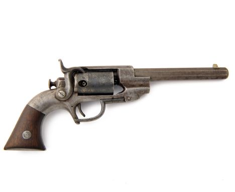 ALLEN & WHEELOCK, USAA .32 PERCUSSION SINGLE-ACTION REVOLVER, MODEL 'SIDEHAMMER POCKET', serial no. 871,circa 1859, with octa