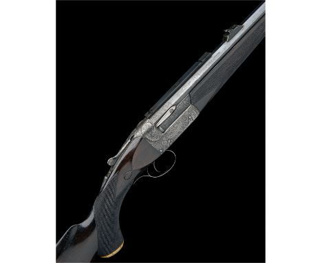 HOLLAND & HOLLANDAN UNUSUAL .22 HORNET DELUXE SINGLE-BARRELLED TOPLEVER HAMMERLESS ROOK RIFLE, serial no. 21485,24 1/2in. nit