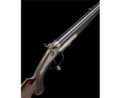 HOLLAND & HOLLANDA .500 (3 1/4IN.) BLACK POWDER EXPRESS ROTARY-UNDERLEVER DOUBLE-BARRELLED HAMMER RIFLE, serial no. 8164,26in