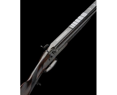 J. HAYTON, GRAHAMSTOWNA FINE 40-BORE (BELTED BALL) PERCUSSION DOUBLE-RIFLE WITH TROPHY RIB AND AUXILIARY SIGHT, serial no. 77