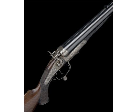 J. PURDEY & SONSA .577 (2 3/4IN.) BLACK POWDER EXPRESS DOUBLE-BARRELLED ROTARY-UNDERLEVER HAMMER RIFLE, serial no. 12343,28in