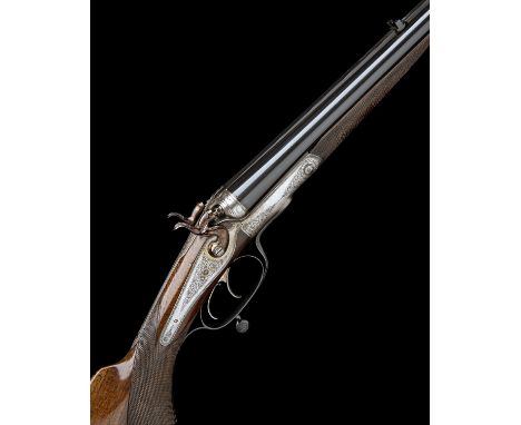 NAGEL & MENZA 10.65X47R ROTARY-UNDERLEVER DOUBLE-BARRELLED HAMMER RIFLE, serial no. 46,25 1/4in. black powder only barrels wi