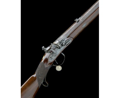 EX W. KEITH NEAL: D. EGG, LONDONA FINE 20-BORE FLINTLOCK SINGLE-SHOT SPORTING-RIFLE, serial no. 326,circa 1820, with browned 