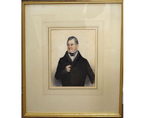   English School (19th Century), Portrait of Kevin Algernon Kerr, watercolour, 22 x 17cm