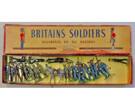 Britain's-Vintage Regiments of all nations-Gloucestershire regiment marching etc(23 total) mostly excellent, in original box.