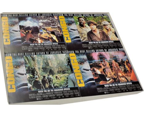 Film Lobby Posters (8, all different)  - Congo. These 14" by 11" posters for the 1995 film are all in good condition. Stars L