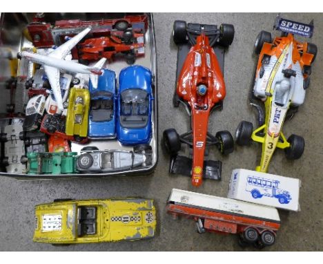 Model vehicles including die-cast and Formula 1