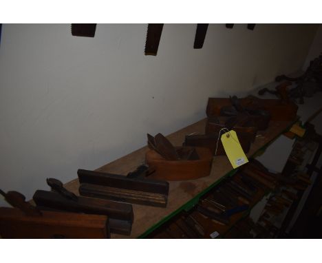 Eight Vintage Wooden Planes