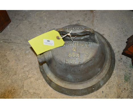 Broady of Hull Brass Gas Lamp