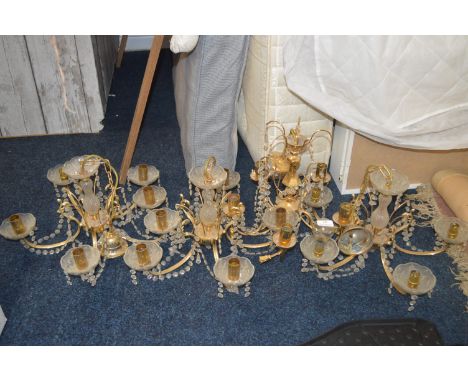 Four Chandelier Light Fittings