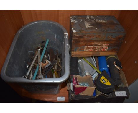 *Contents of Shelf to Include Tray of Torches, Tape Measures and Screws, Tub of Spanners, etc.