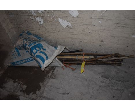 Bag of Drain Rods and Sweep Heads