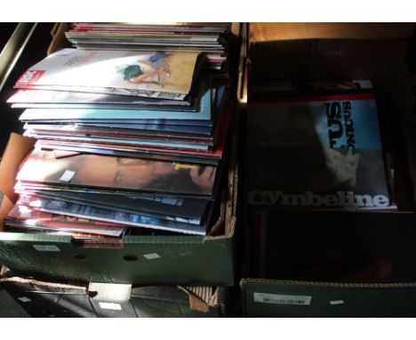 A large quantity of "Royal Shakespeare Company" theatre programmes, from first night performances with newspaper reviews (3 b
