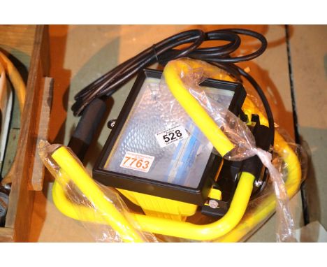 Halogen work lamp with stool, new old stock. Not available for in-house P&amp;P 