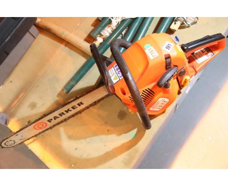 Parker petrol chainsaw model no PCS-6200. Not available for in-house P&amp;P 