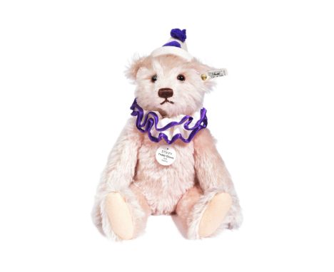 Teddy Bears - an original German Steiff made soft toy teddy bear No. 407260 a 1926 replica teddy clown with squeaker. Rose pi