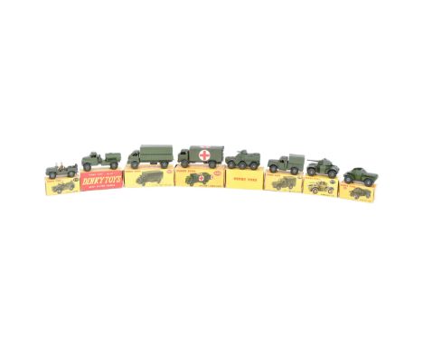 Dinky Toys - Military - a collection of x8 original vintage Dinky Toys made boxed military / army diecast models. Includes: 6