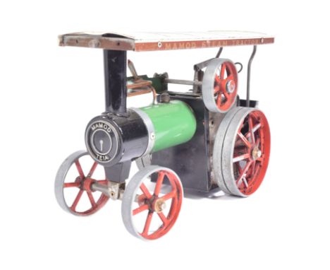 Live Steam - an original vintage Mamod Live Steam Traction Engine No. TE1A. A solid fuel example, unboxed.
