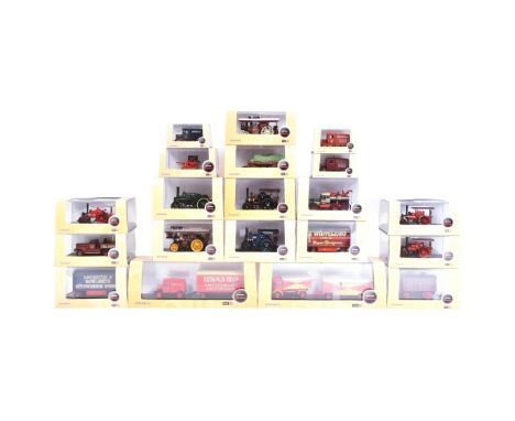 Diecast - a collection of Oxford made 1/76 scale ' Showtime ' diecast models to include; AEC Matador Trailer Robert Brothers,