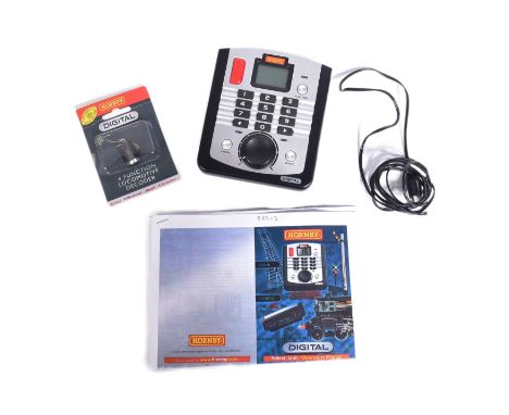 Two vintage Hornby OO gauge model railway trainset accessories, comprising of: No. R8213 DCC Controller, unboxed with instruc