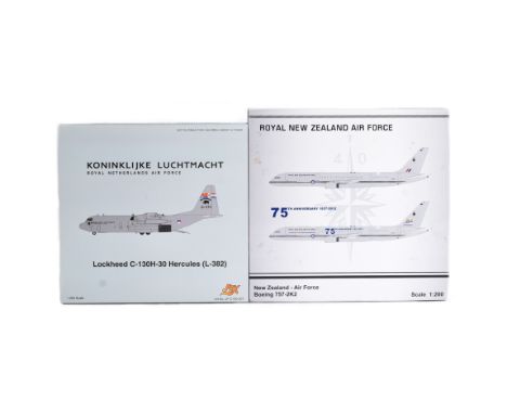 Diecast - x2 1/200 scale air force interest models, comprising of the Lockheed C-130H-30 Hercules (L-382), Royal Netherlands 