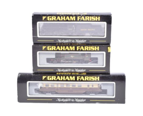 Model Railway - a collection of x3 Graham Farish / Bachmann N gauge model railway trainset locomotives and railcar. Comprisin