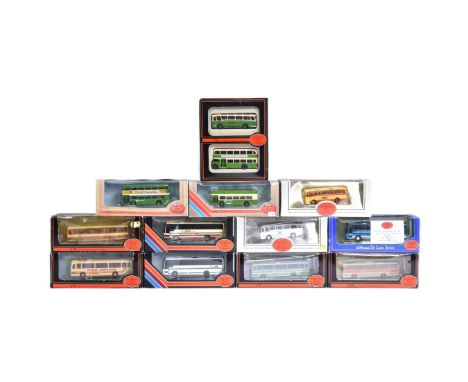 Diecast - a collection of x12 Gilbow EFE Exclusive First Editions boxed diecast model buses to include; 15709 Plaxton Coach S